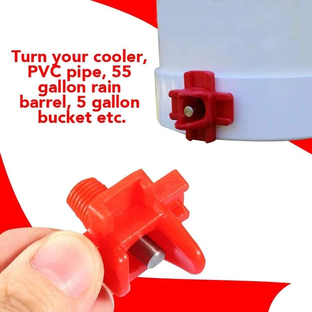 Chicken Nipple Drinker - A84X-30Pcs Horizontal Side Mount Automatic Poultry
