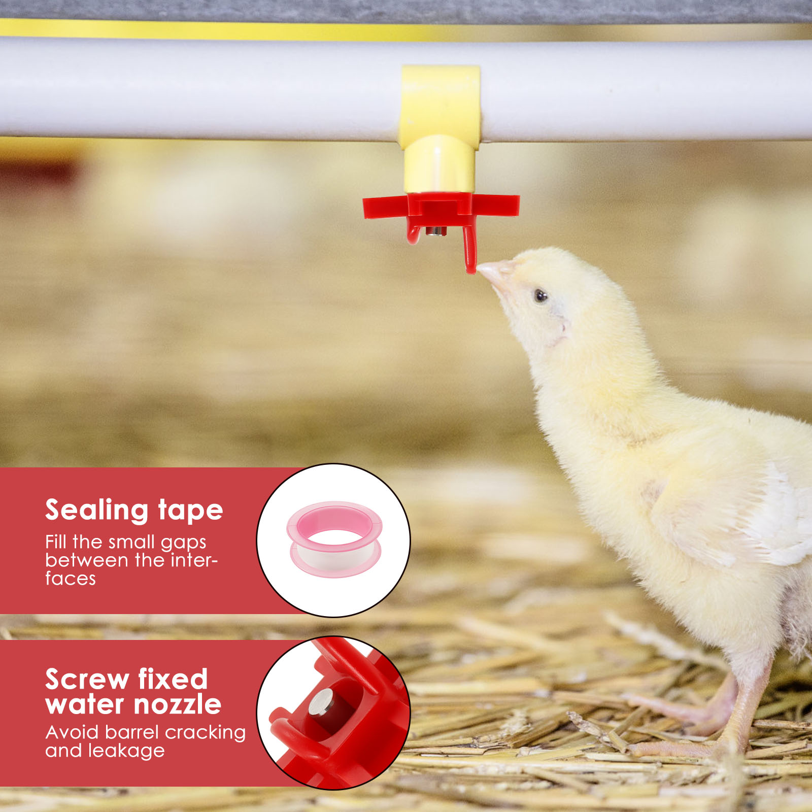 30Pcs Chicken Waterer Nipple D - Chicken Nipple Drinker recensie en prijs