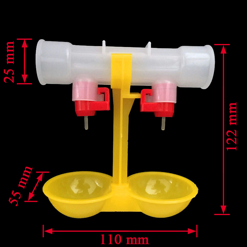 Chicken waterer double nipple  - Chicken Nipple Drinker recensie en prijs