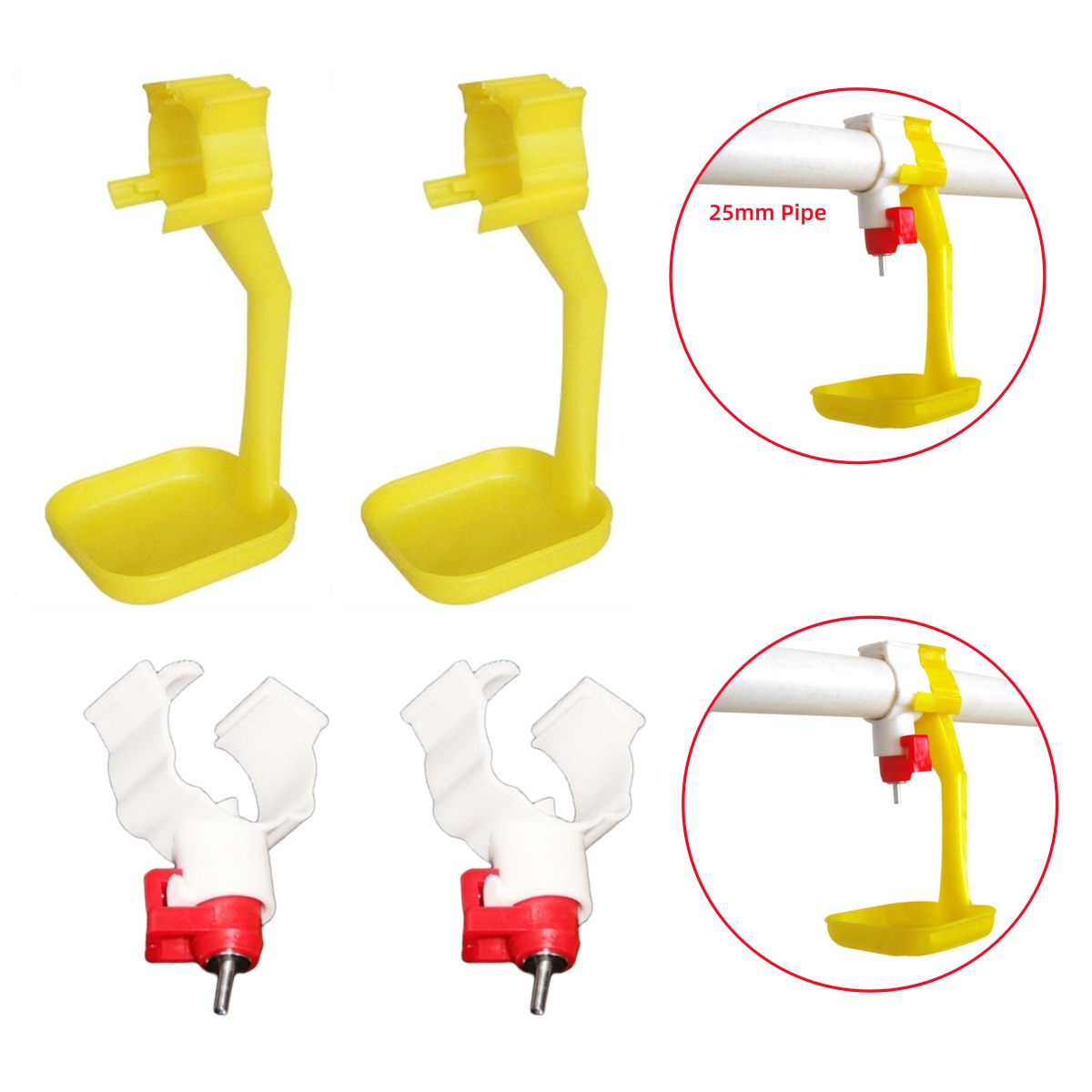 40Pcs Chicken Duck Hanging Cup - Chicken Nipple Drinker recensie en prijs